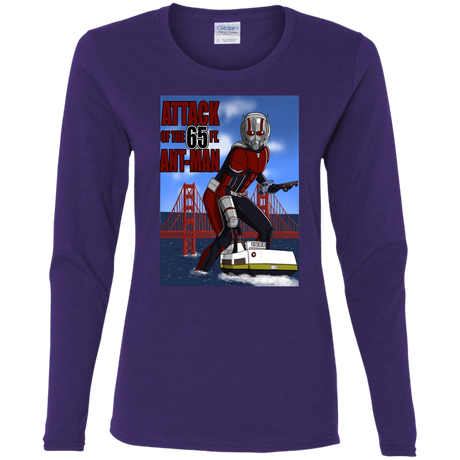 T-Shirts Purple / S Attack of the 65 ft. Ant-Man Women's Long Sleeve T-Shirt