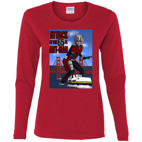 T-Shirts Red / S Attack of the 65 ft. Ant-Man Women's Long Sleeve T-Shirt