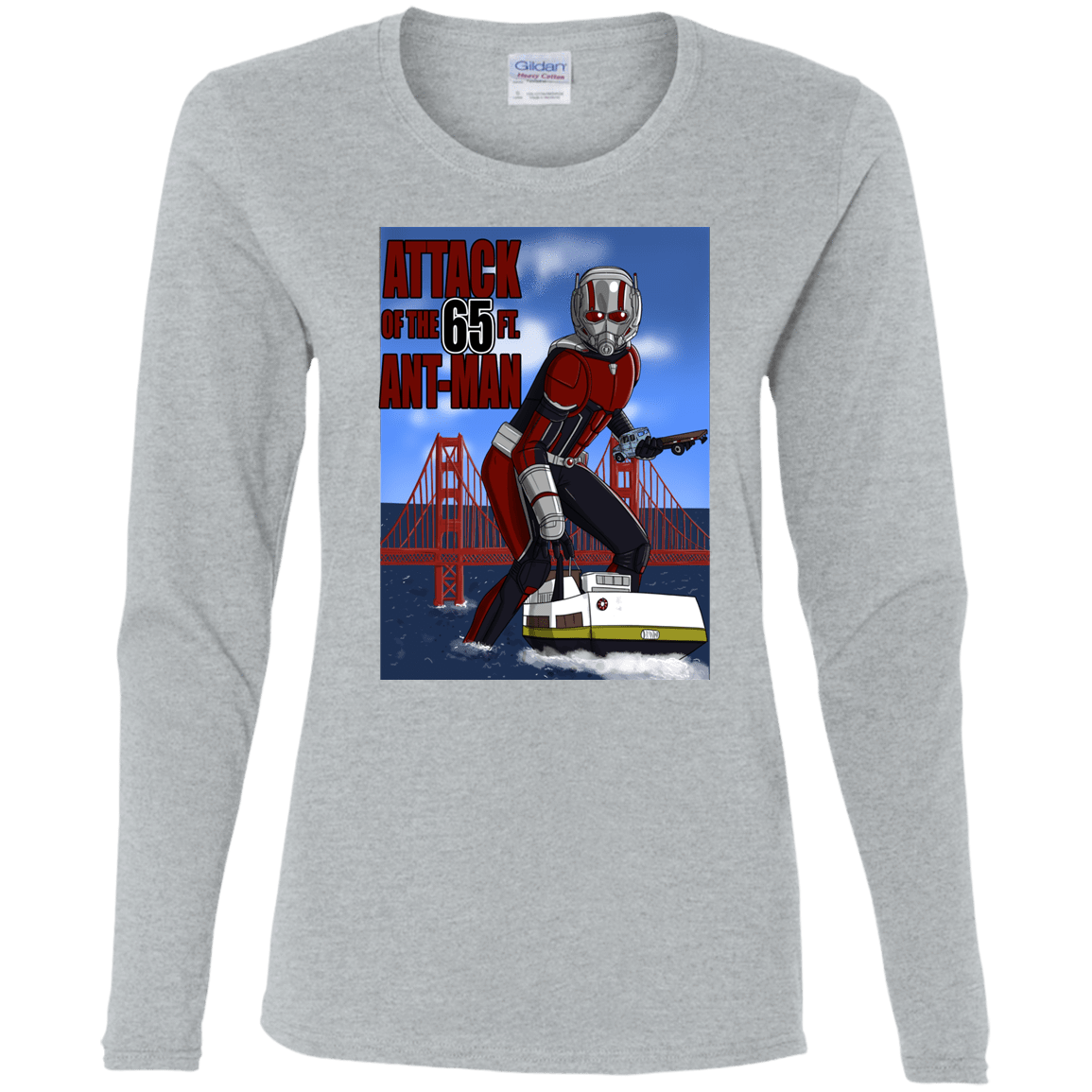 T-Shirts Sport Grey / S Attack of the 65 ft. Ant-Man Women's Long Sleeve T-Shirt