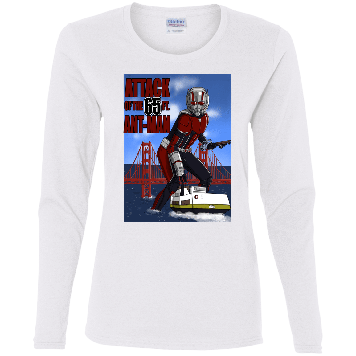 T-Shirts White / S Attack of the 65 ft. Ant-Man Women's Long Sleeve T-Shirt