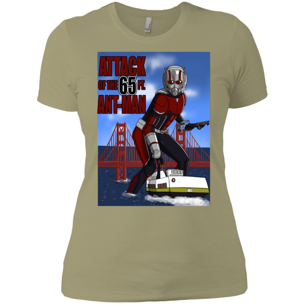 T-Shirts Light Olive / X-Small Attack of the 65 ft. Ant-Man Women's Premium T-Shirt