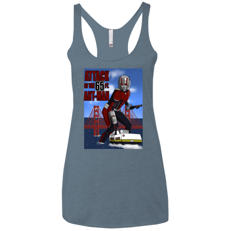 T-Shirts Indigo / X-Small Attack of the 65 ft. Ant-Man Women's Triblend Racerback Tank