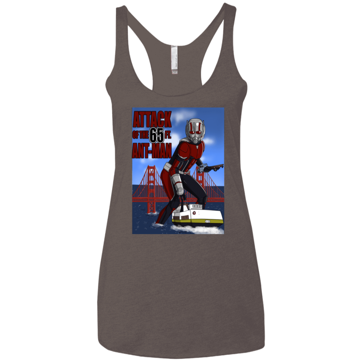 T-Shirts Macchiato / X-Small Attack of the 65 ft. Ant-Man Women's Triblend Racerback Tank