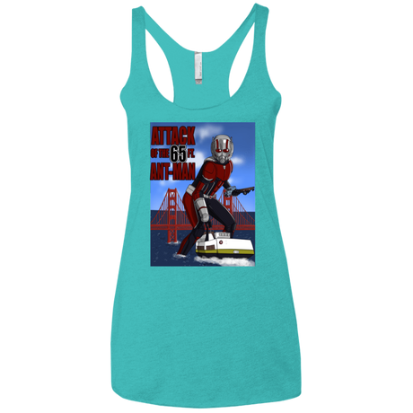 T-Shirts Tahiti Blue / X-Small Attack of the 65 ft. Ant-Man Women's Triblend Racerback Tank