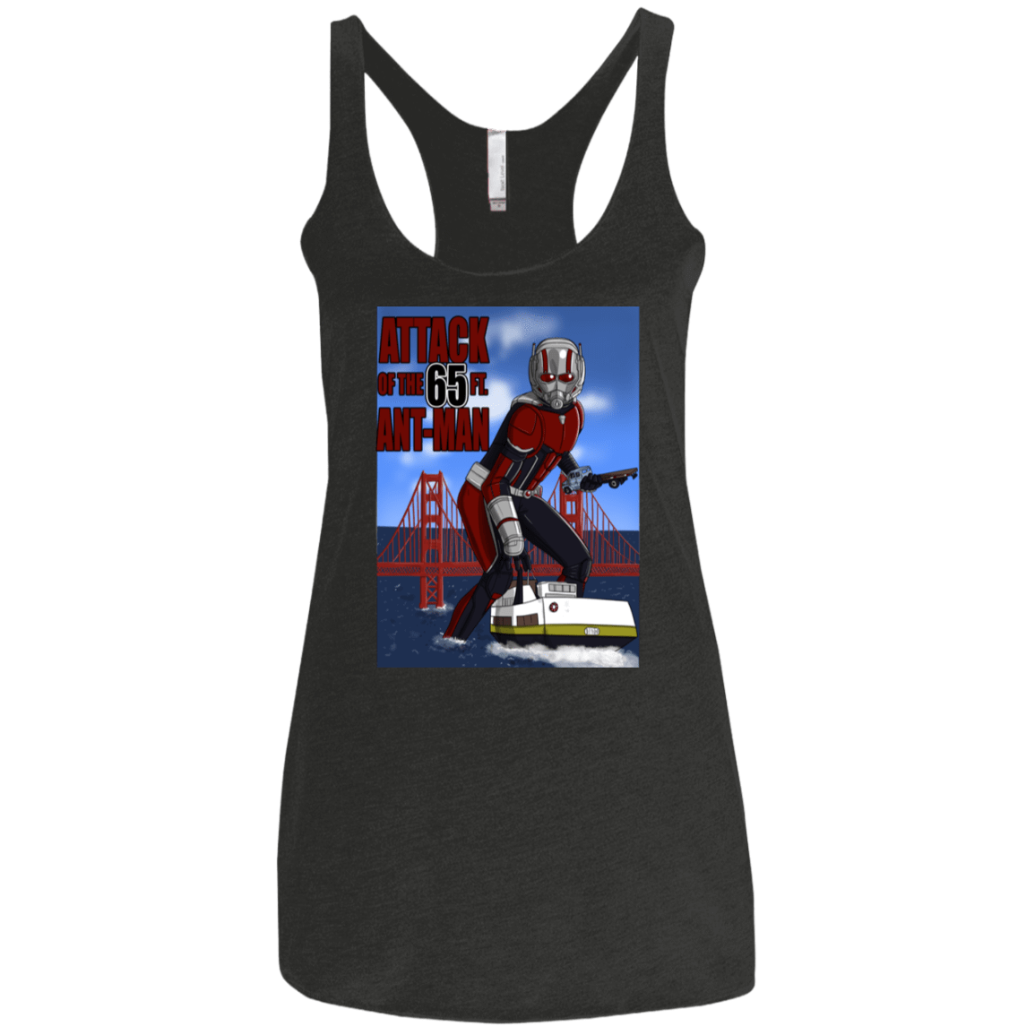 T-Shirts Vintage Black / X-Small Attack of the 65 ft. Ant-Man Women's Triblend Racerback Tank