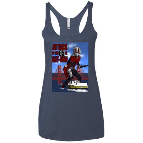T-Shirts Vintage Navy / X-Small Attack of the 65 ft. Ant-Man Women's Triblend Racerback Tank
