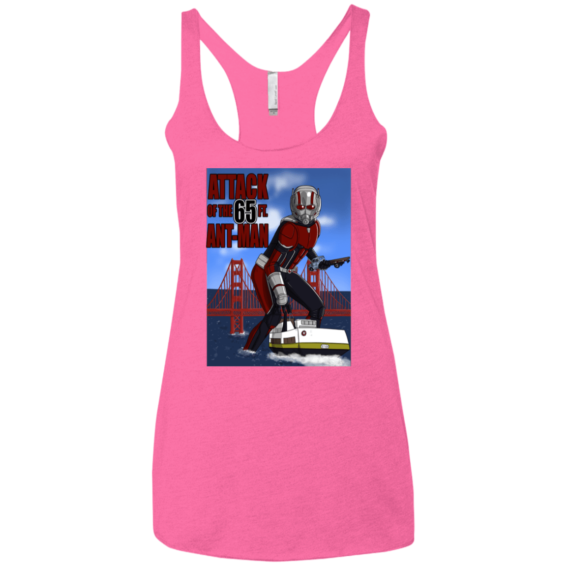 T-Shirts Vintage Pink / X-Small Attack of the 65 ft. Ant-Man Women's Triblend Racerback Tank
