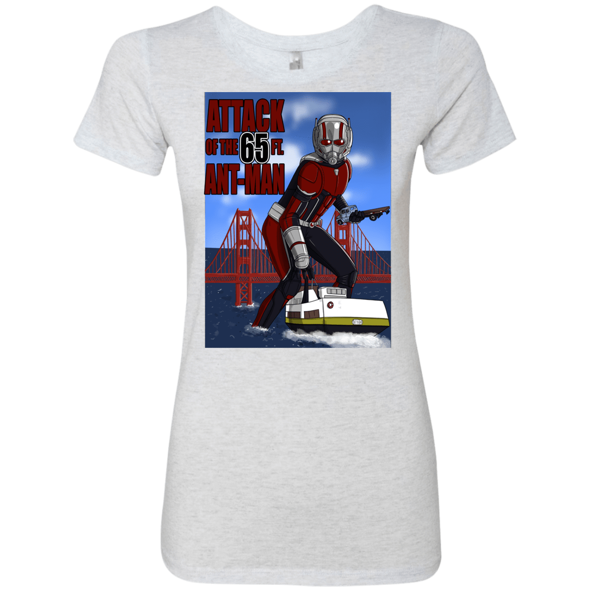 T-Shirts Heather White / S Attack of the 65 ft. Ant-Man Women's Triblend T-Shirt