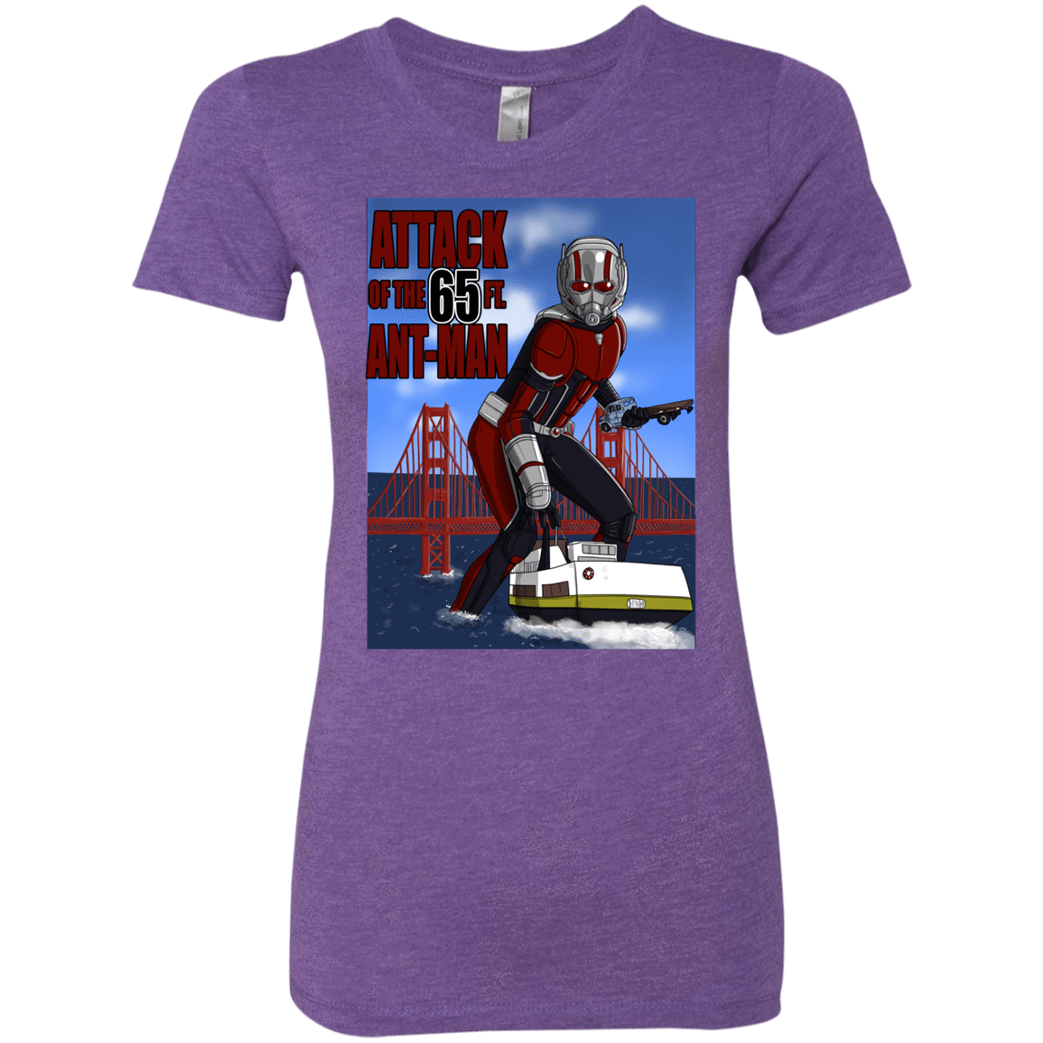 T-Shirts Purple Rush / S Attack of the 65 ft. Ant-Man Women's Triblend T-Shirt