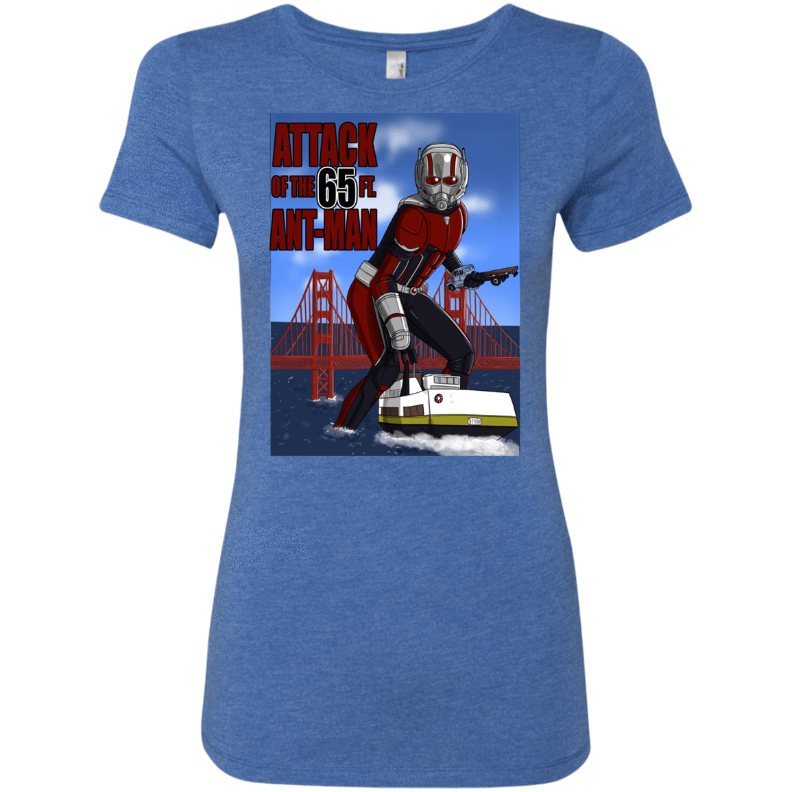 T-Shirts Vintage Royal / S Attack of the 65 ft. Ant-Man Women's Triblend T-Shirt