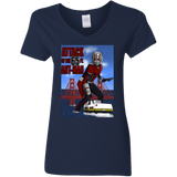 T-Shirts Navy / S Attack of the 65 ft. Ant-Man Women's V-Neck T-Shirt