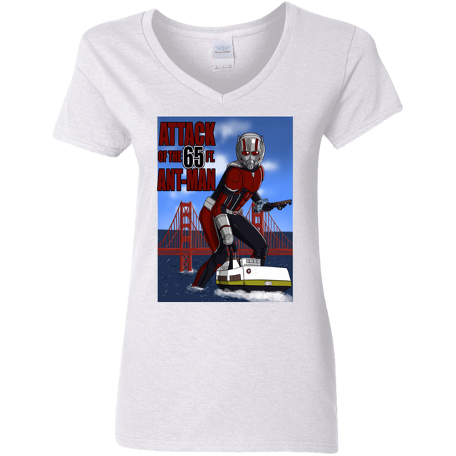 T-Shirts White / S Attack of the 65 ft. Ant-Man Women's V-Neck T-Shirt