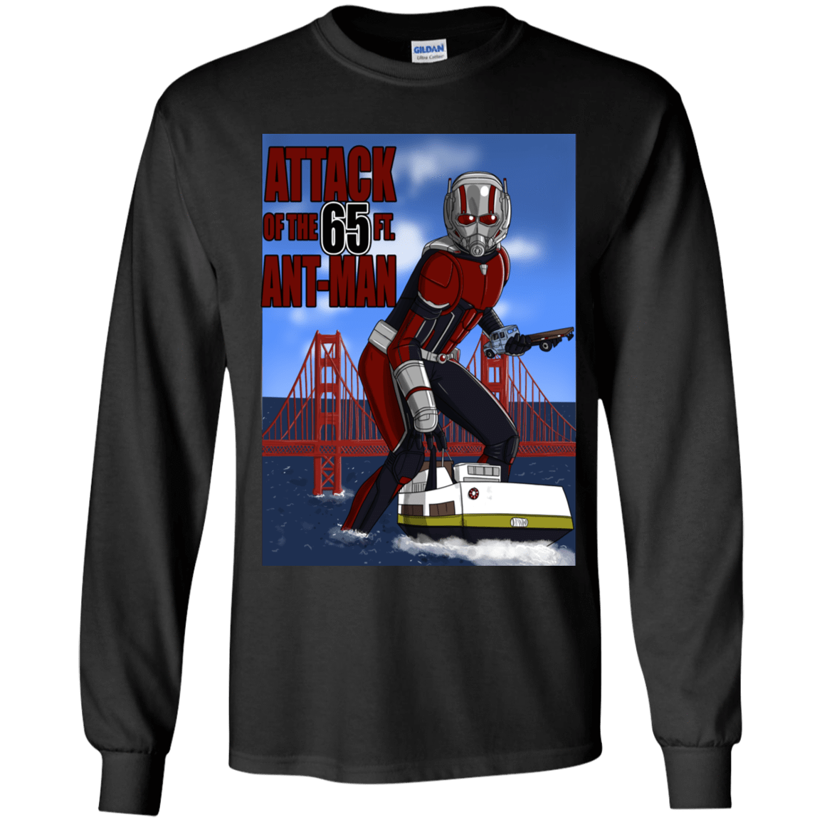 T-Shirts Black / YS Attack of the 65 ft. Ant-Man Youth Long Sleeve T-Shirt