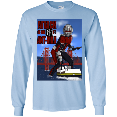 T-Shirts Light Blue / YS Attack of the 65 ft. Ant-Man Youth Long Sleeve T-Shirt