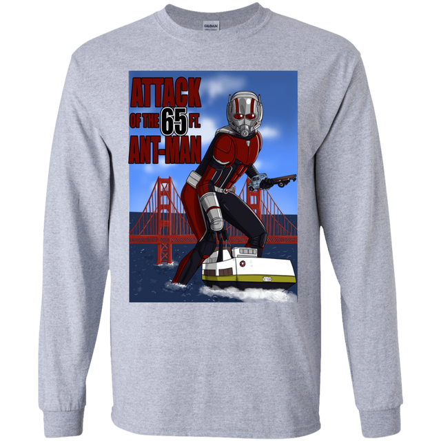 T-Shirts Sport Grey / YS Attack of the 65 ft. Ant-Man Youth Long Sleeve T-Shirt