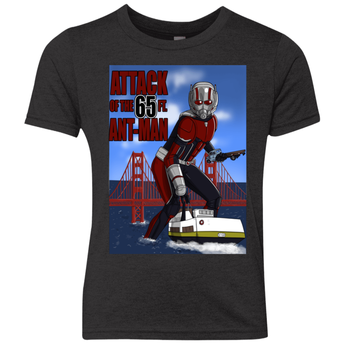 T-Shirts Vintage Black / YXS Attack of the 65 ft. Ant-Man Youth Triblend T-Shirt