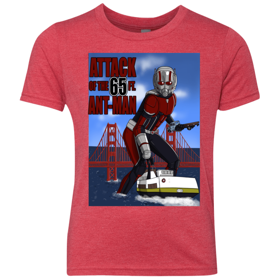 T-Shirts Vintage Red / YXS Attack of the 65 ft. Ant-Man Youth Triblend T-Shirt