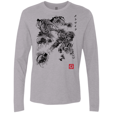 T-Shirts Heather Grey / Small Attack of the space pirates Men's Premium Long Sleeve