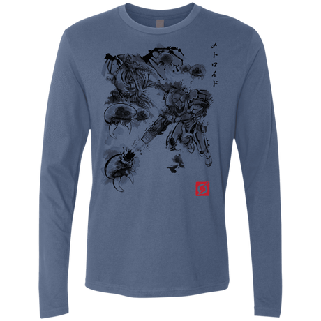 T-Shirts Indigo / Small Attack of the space pirates Men's Premium Long Sleeve