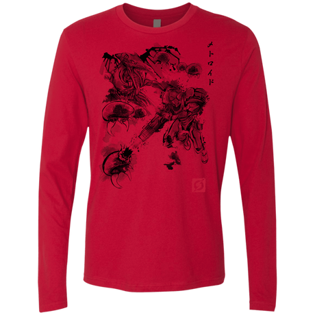 T-Shirts Red / Small Attack of the space pirates Men's Premium Long Sleeve