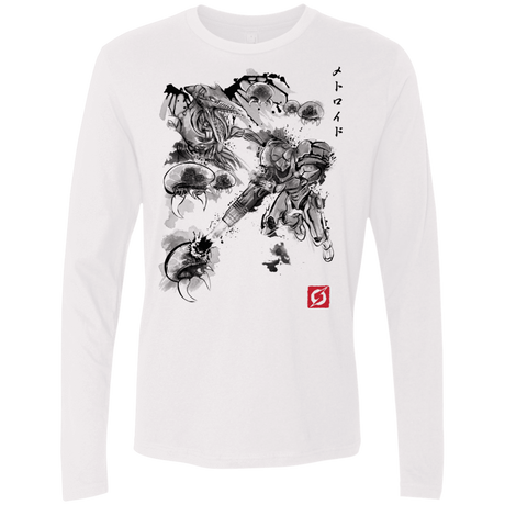 T-Shirts White / Small Attack of the space pirates Men's Premium Long Sleeve