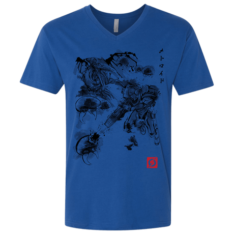 T-Shirts Royal / X-Small Attack of the space pirates Men's Premium V-Neck