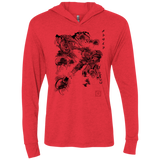 Attack of the space pirates Triblend Long Sleeve Hoodie Tee