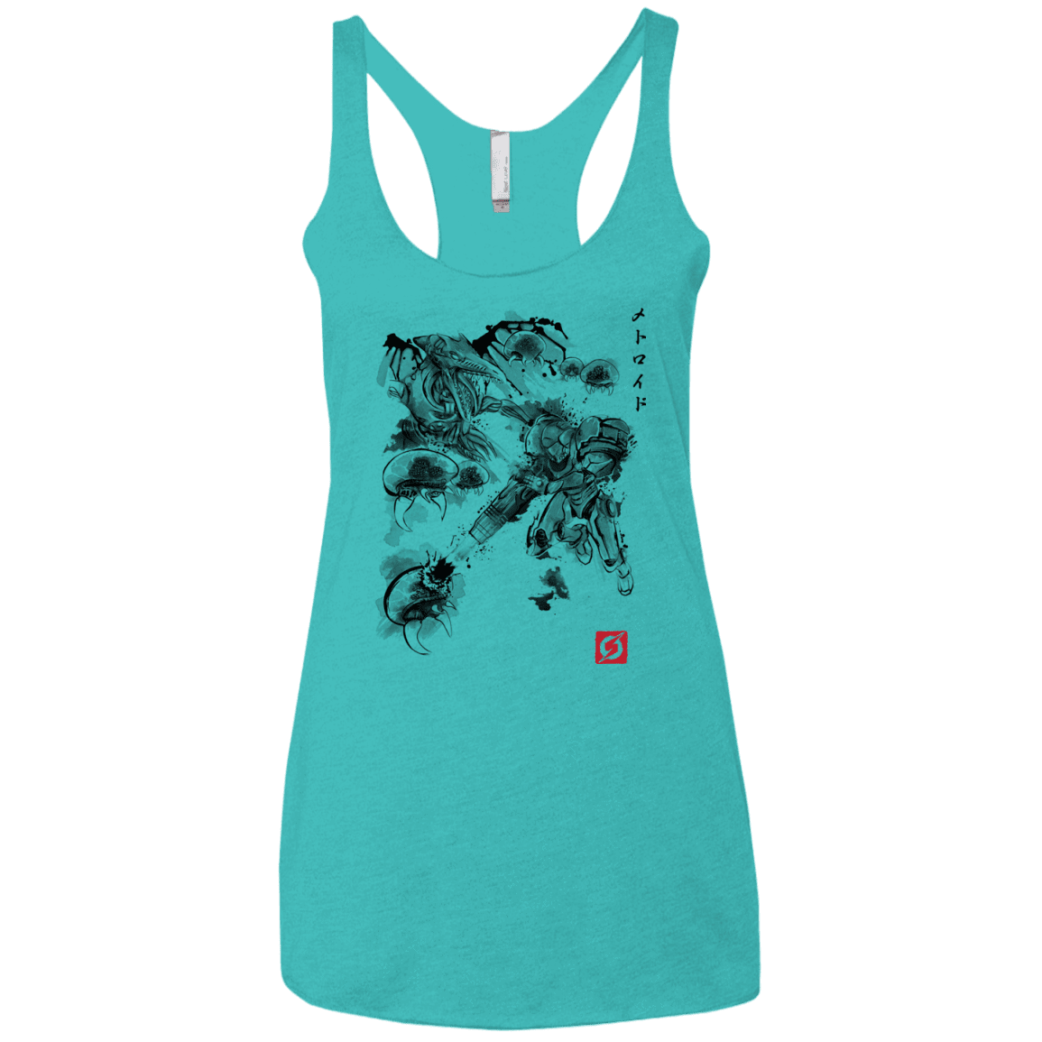 T-Shirts Tahiti Blue / X-Small Attack of the space pirates Women's Triblend Racerback Tank