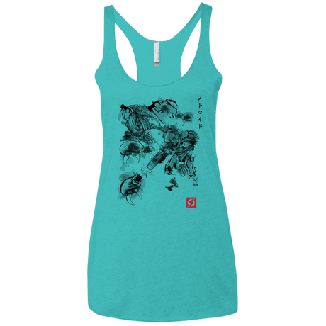 T-Shirts Tahiti Blue / X-Small Attack of the space pirates Women's Triblend Racerback Tank