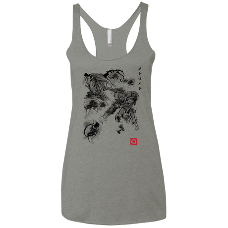 T-Shirts Venetian Grey / X-Small Attack of the space pirates Women's Triblend Racerback Tank