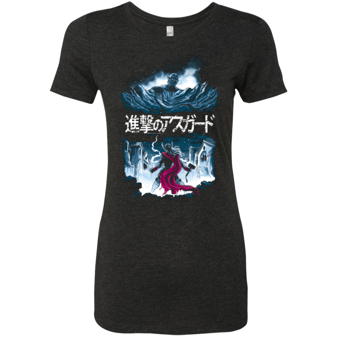 T-Shirts Vintage Black / Small Attack On Asgard Women's Triblend T-Shirt