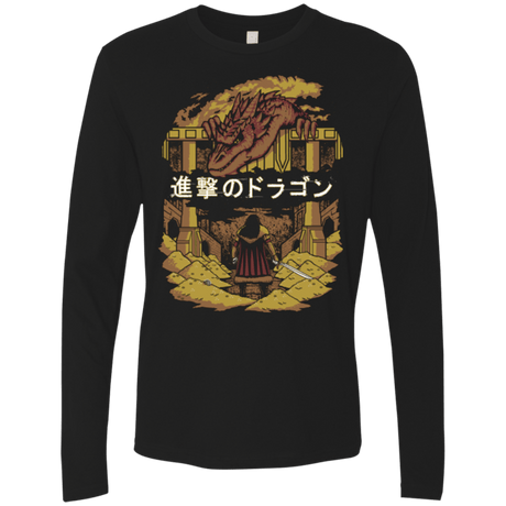 T-Shirts Black / Small Attack on Dragon Men's Premium Long Sleeve