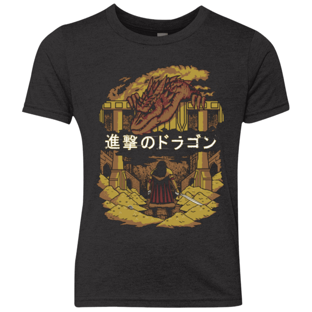 T-Shirts Vintage Black / YXS Attack on Dragon Youth Triblend T-Shirt