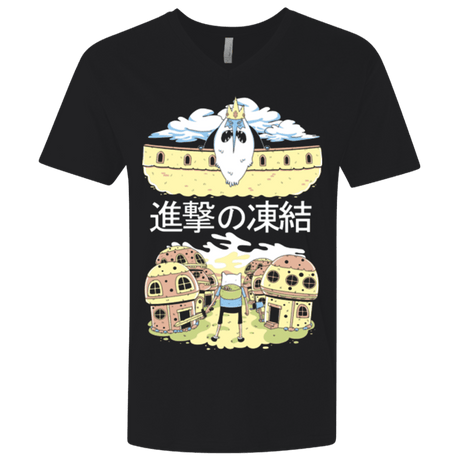 T-Shirts Black / X-Small Attack on Freeze Men's Premium V-Neck