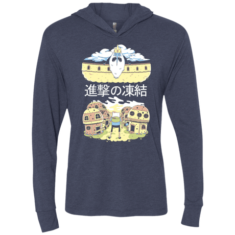 T-Shirts Vintage Navy / X-Small Attack on Freeze Triblend Long Sleeve Hoodie Tee