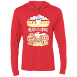 T-Shirts Vintage Red / X-Small Attack on Freeze Triblend Long Sleeve Hoodie Tee