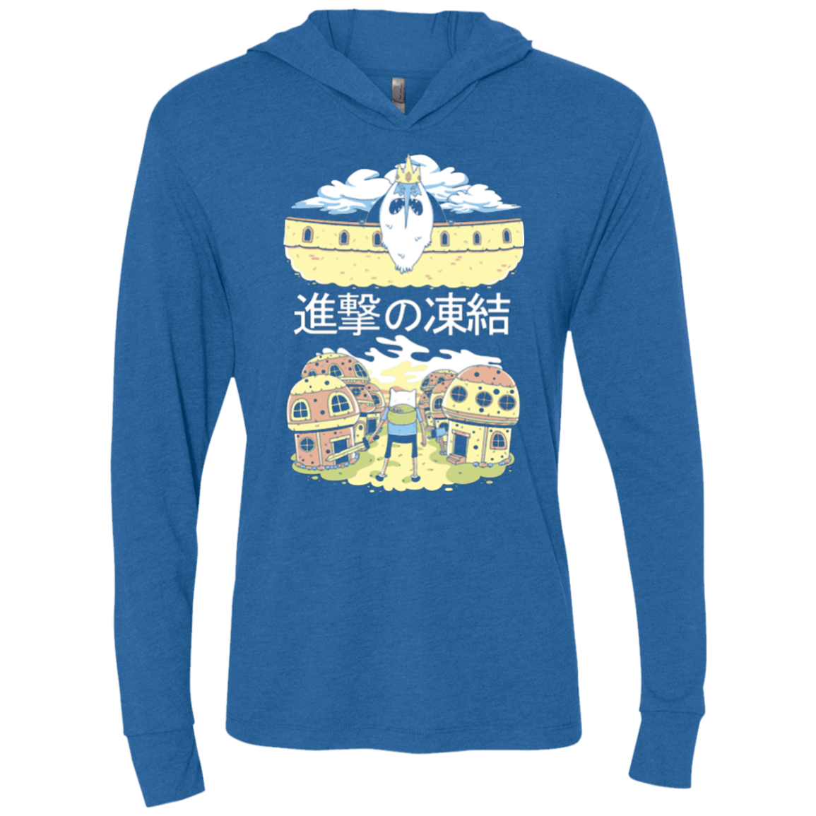 T-Shirts Vintage Royal / X-Small Attack on Freeze Triblend Long Sleeve Hoodie Tee