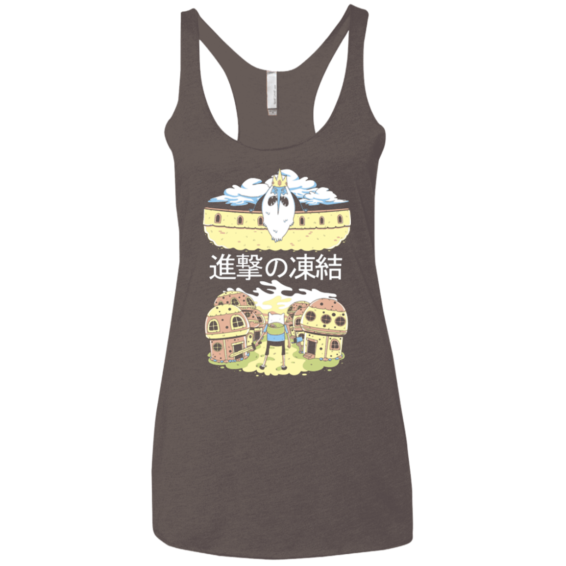 T-Shirts Macchiato / X-Small Attack on Freeze Women's Triblend Racerback Tank