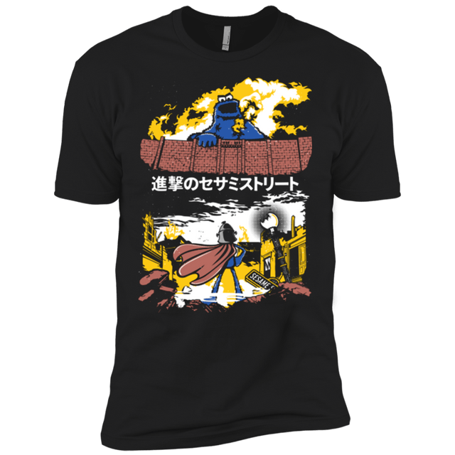 T-Shirts Black / X-Small Attack on Sesame Street Men's Premium T-Shirt