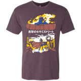 T-Shirts Vintage Purple / Small Attack on Sesame Street Men's Triblend T-Shirt