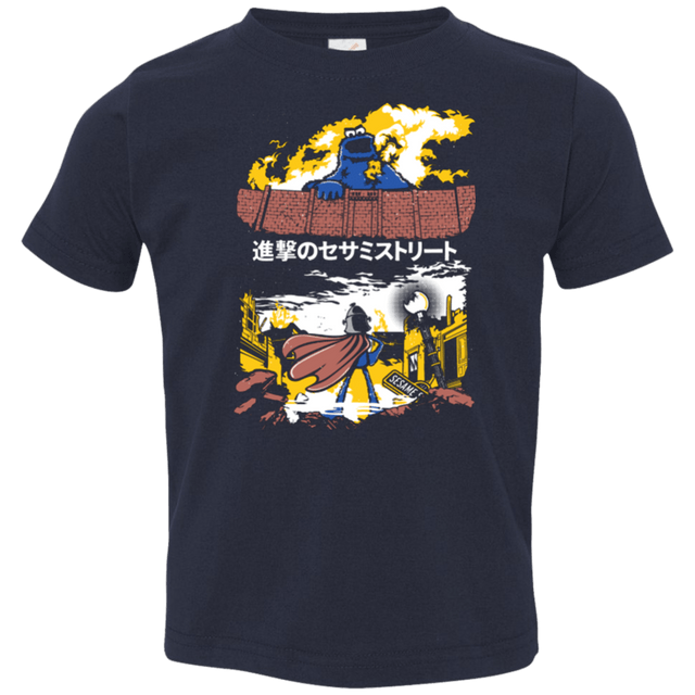 T-Shirts Navy / 2T Attack on Sesame Street Toddler Premium T-Shirt