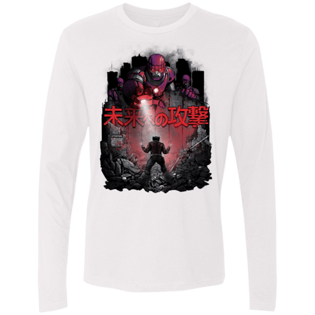 T-Shirts White / Small Attack On The Future Men's Premium Long Sleeve