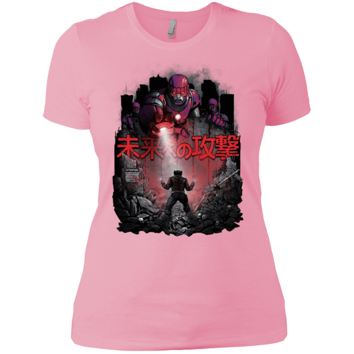 T-Shirts Light Pink / X-Small Attack On The Future Women's Premium T-Shirt