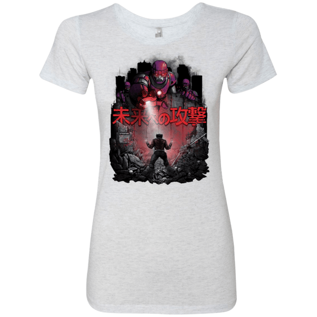 T-Shirts Heather White / Small Attack On The Future Women's Triblend T-Shirt