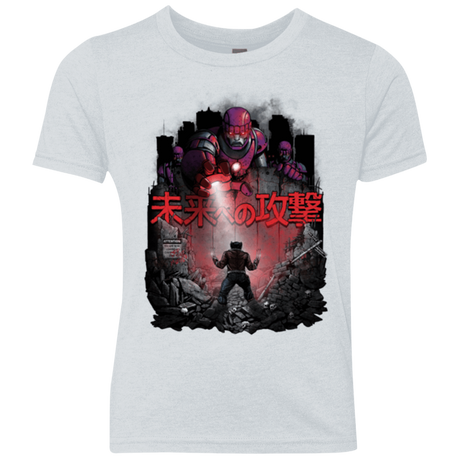 T-Shirts Heather White / YXS Attack On The Future Youth Triblend T-Shirt
