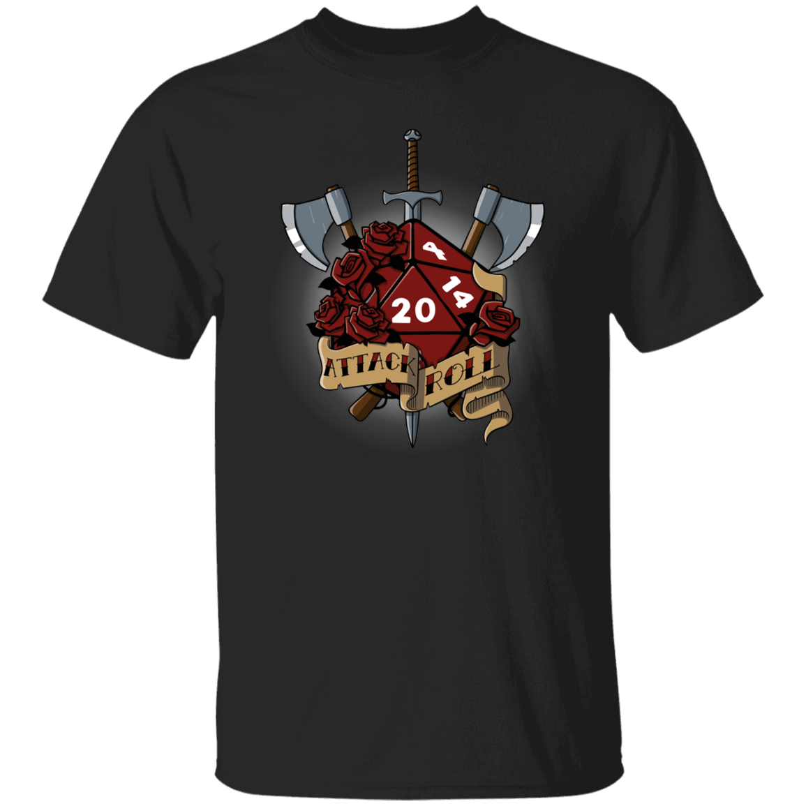 T-Shirts Black / S Attack Roll T-Shirt