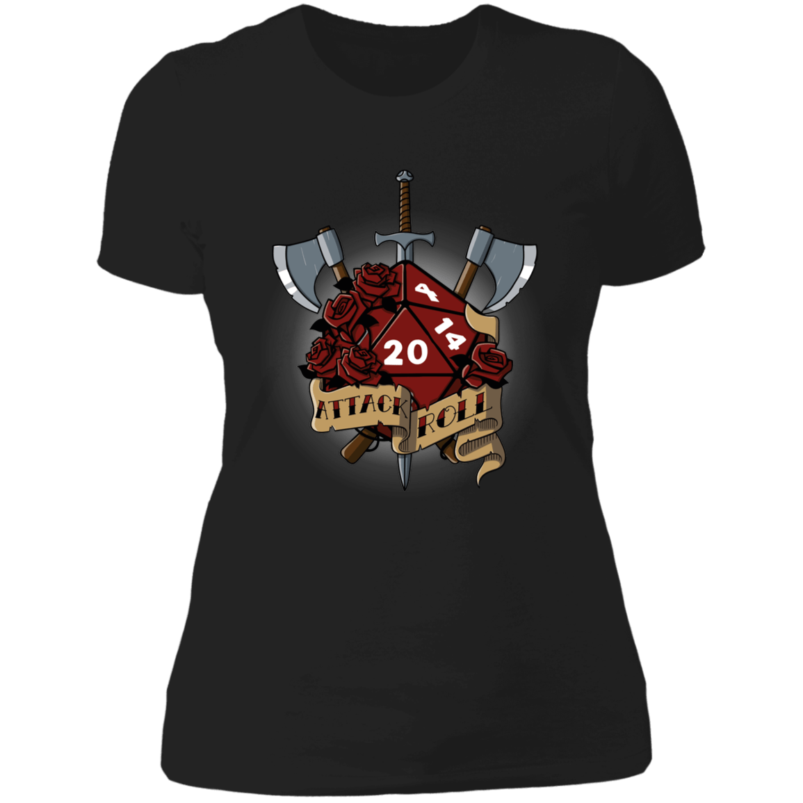 T-Shirts Black / X-Small Attack Roll Women's Premium T-Shirt