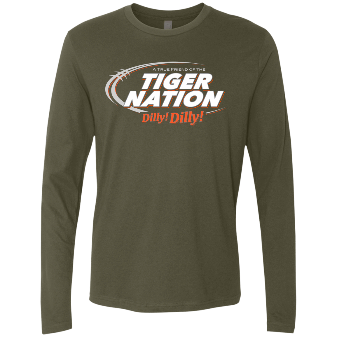 T-Shirts Military Green / Small Auburn Dilly Dilly Men's Premium Long Sleeve