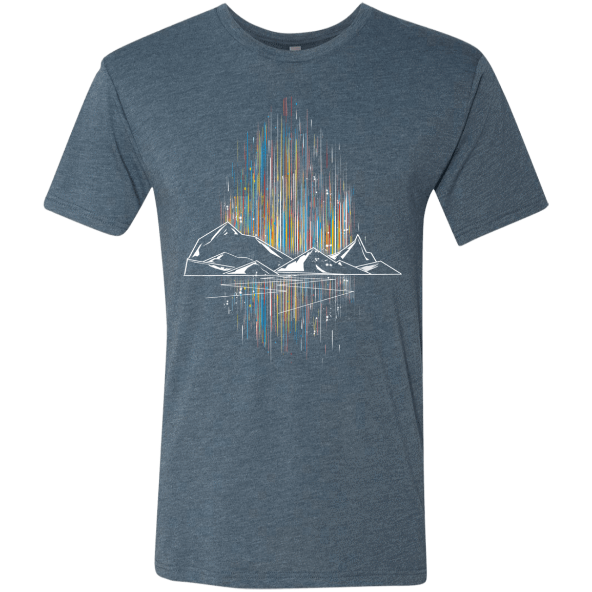 T-Shirts Indigo / S Aurora Men's Triblend T-Shirt