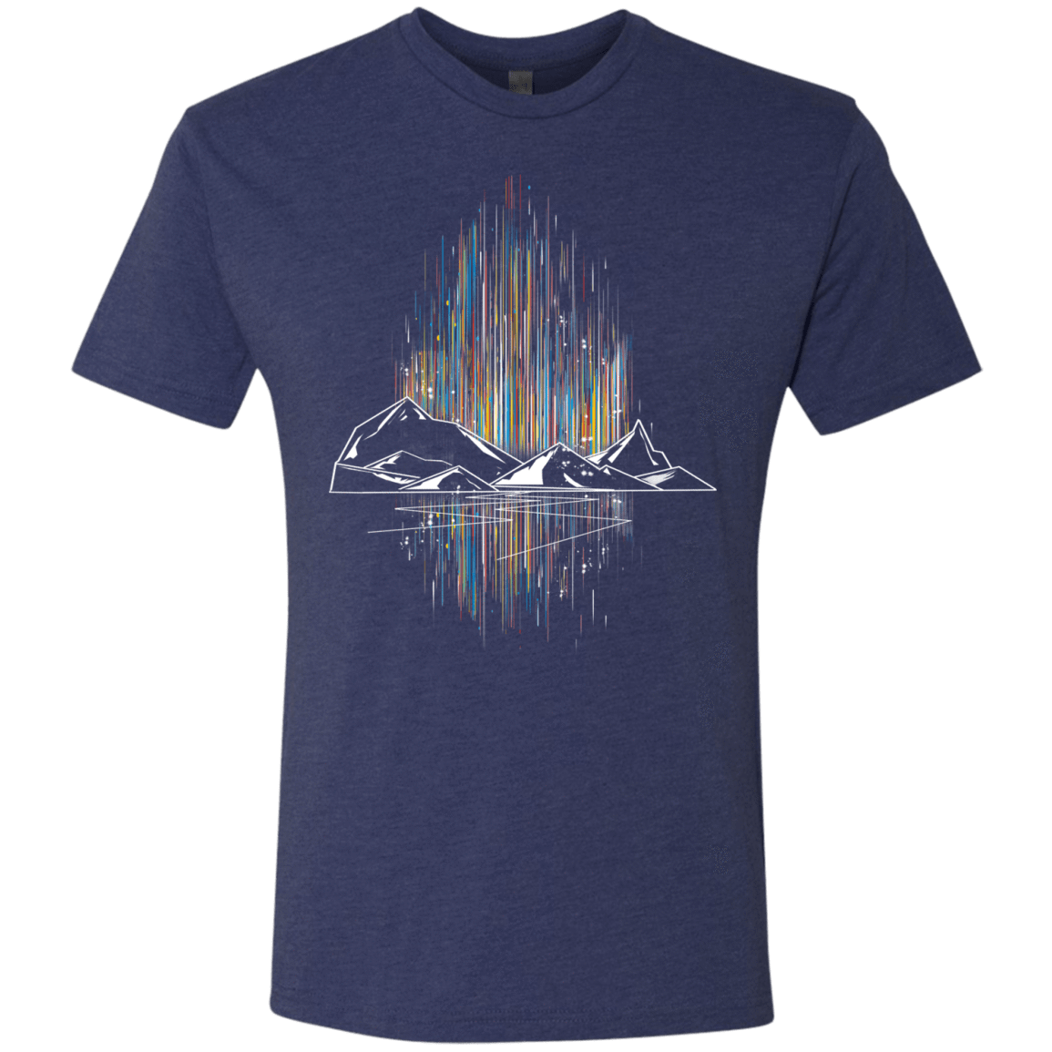 T-Shirts Vintage Navy / S Aurora Men's Triblend T-Shirt